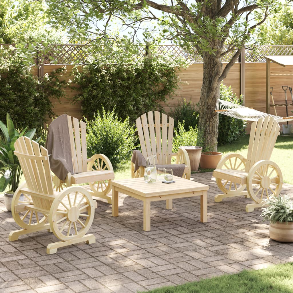 Adirondack Garden Frchchairs 4 Uds Solid Fir Wood