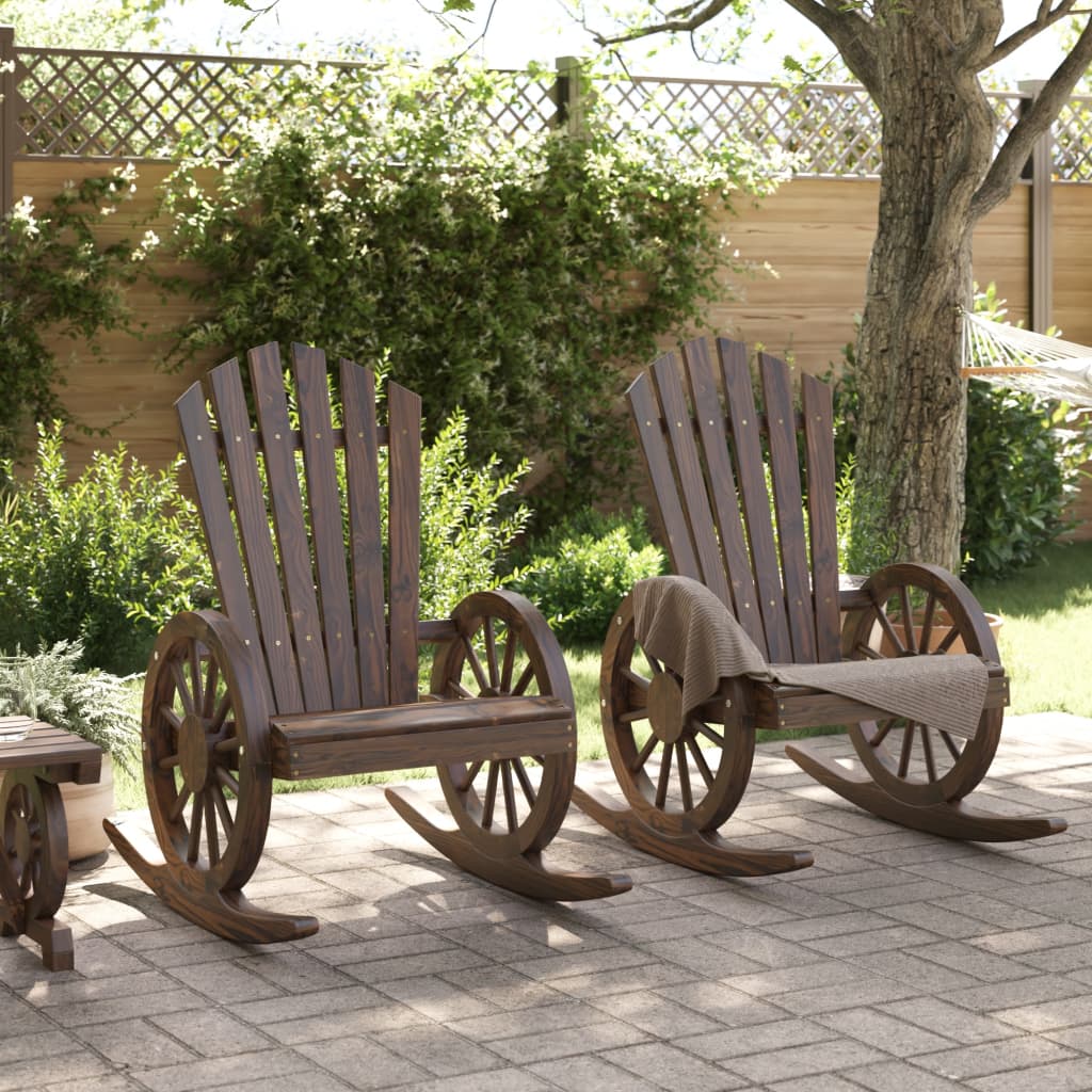 Adirondack mechanical chairs 2 uds solid fir wood