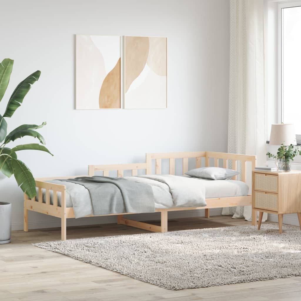 Vetonek Sofá cama sin colchón madera maciza de pino 80x200 cm