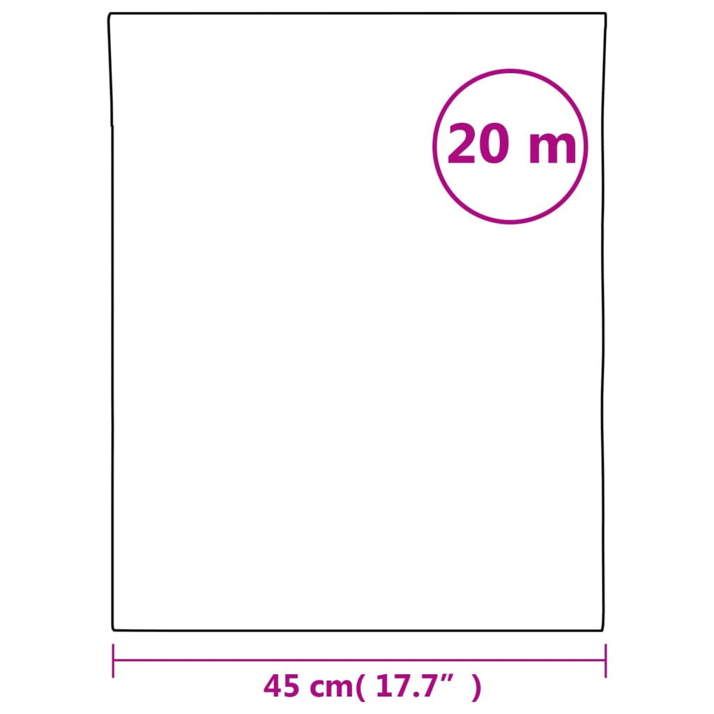 White PVC Tree Steel Window 45x2000 cm