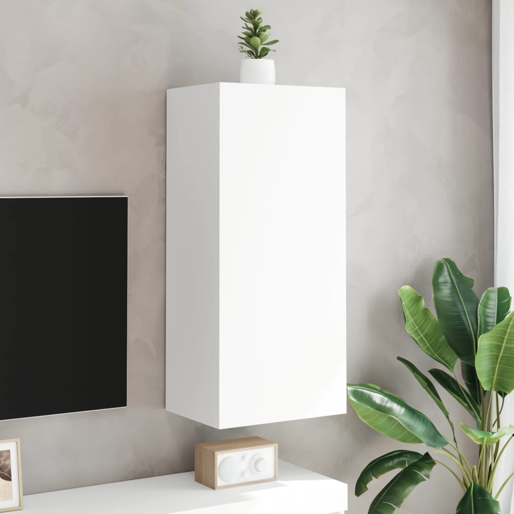 Mobili TV a parete sintetizzati in legno nexus bianco 40.5x30x90 cm