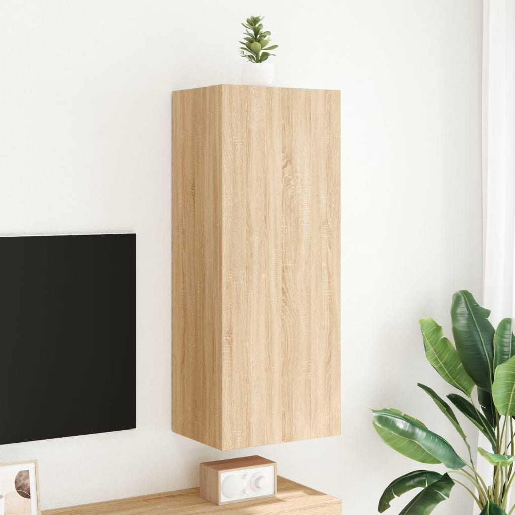 Mueble TV de pared madera sintetizada Nexus roble Sonoma 40,5x30x102cm