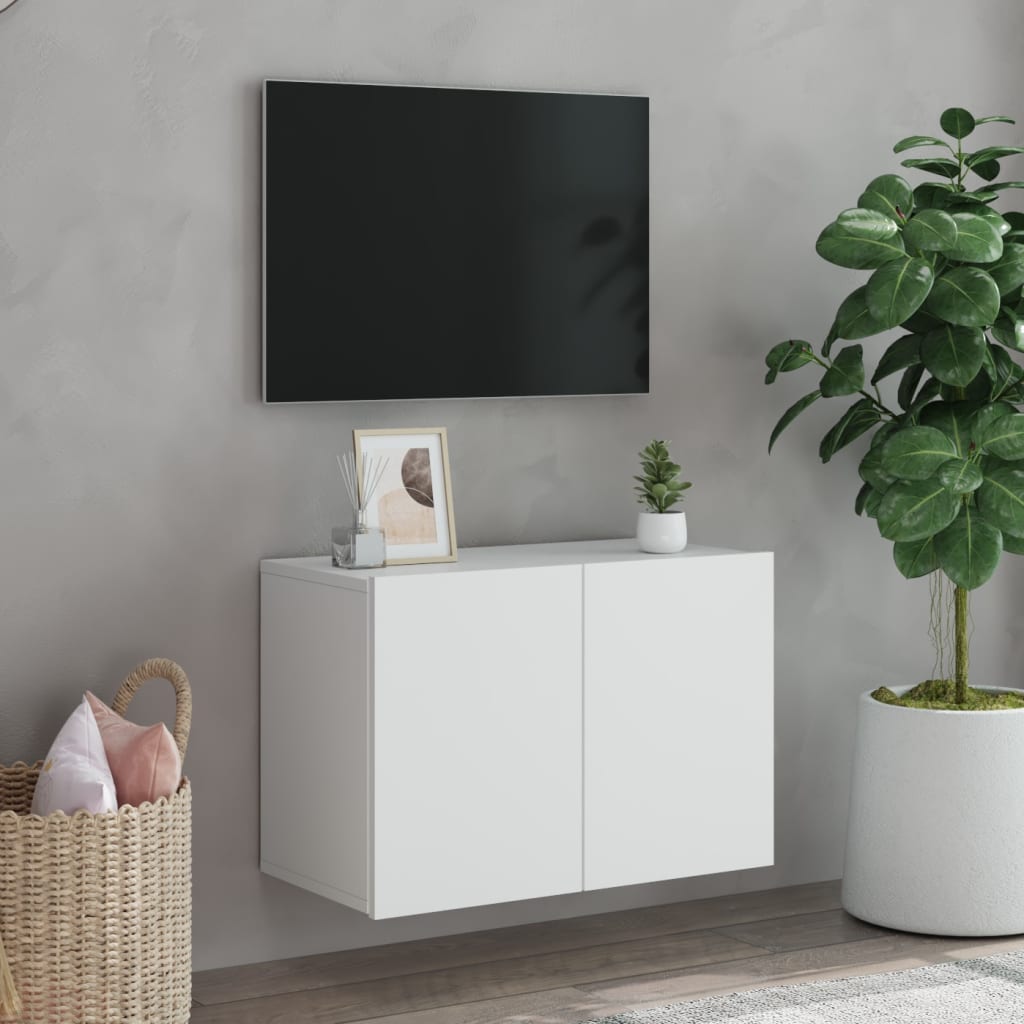 Mueble para TV de pared blanco 60x30x41 cm