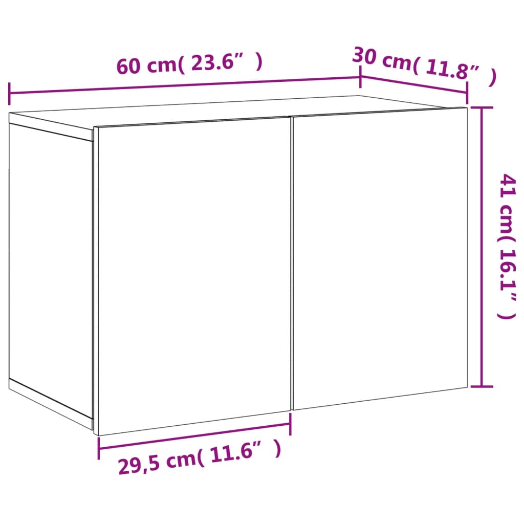 Hormako telebista altzariak Sonoma 60x30x41 cm