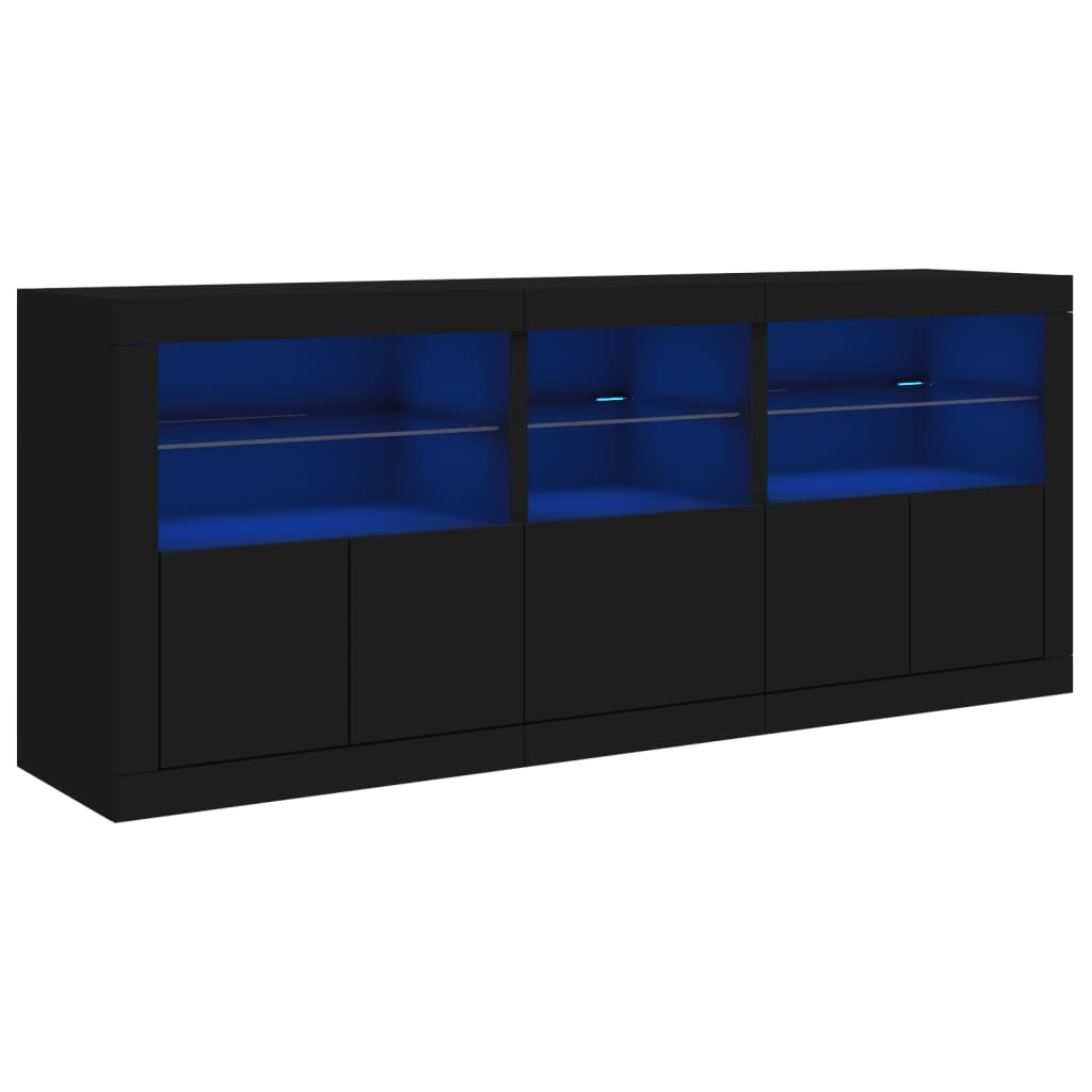 LEDs de LED preto 162x37x67 cm