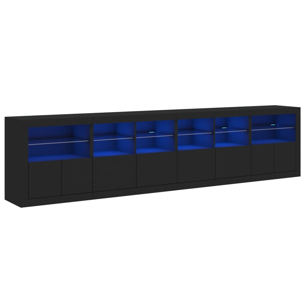 LED preto Searker 283x37x67 cm