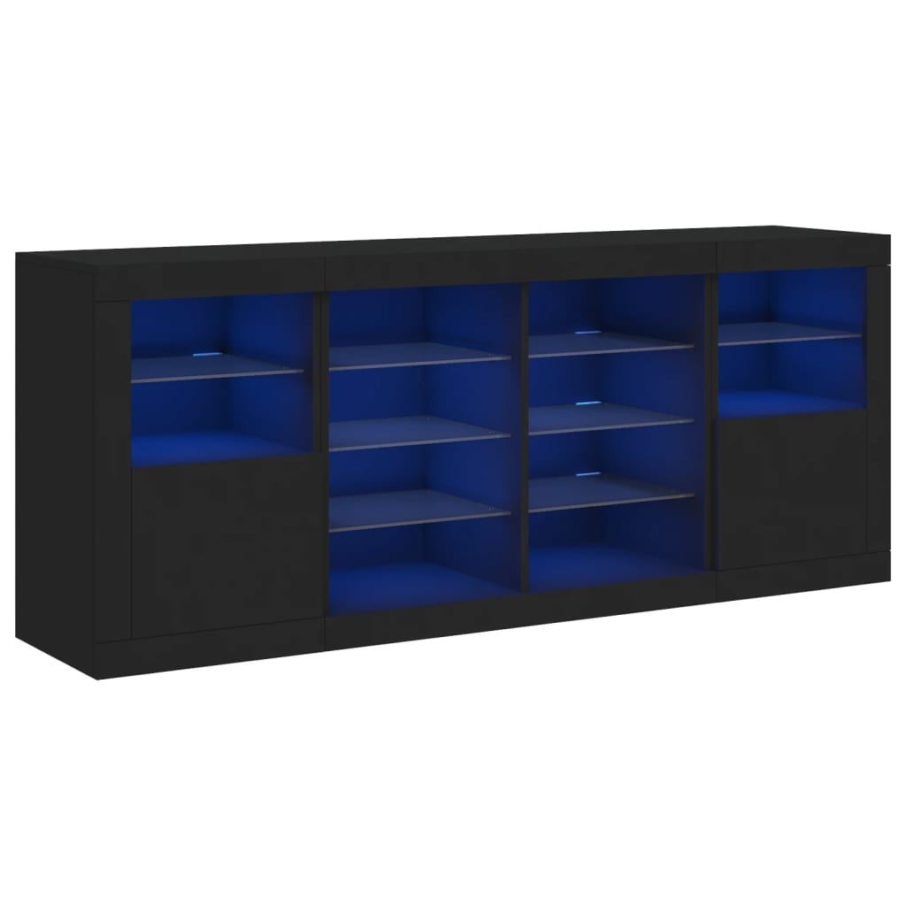 LEDs de LED preto 163x37x67 cm