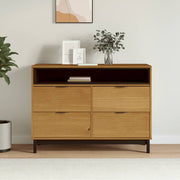 Cómoda flam madera maciza de pino 110x40x80 cm v1808 Vetonek