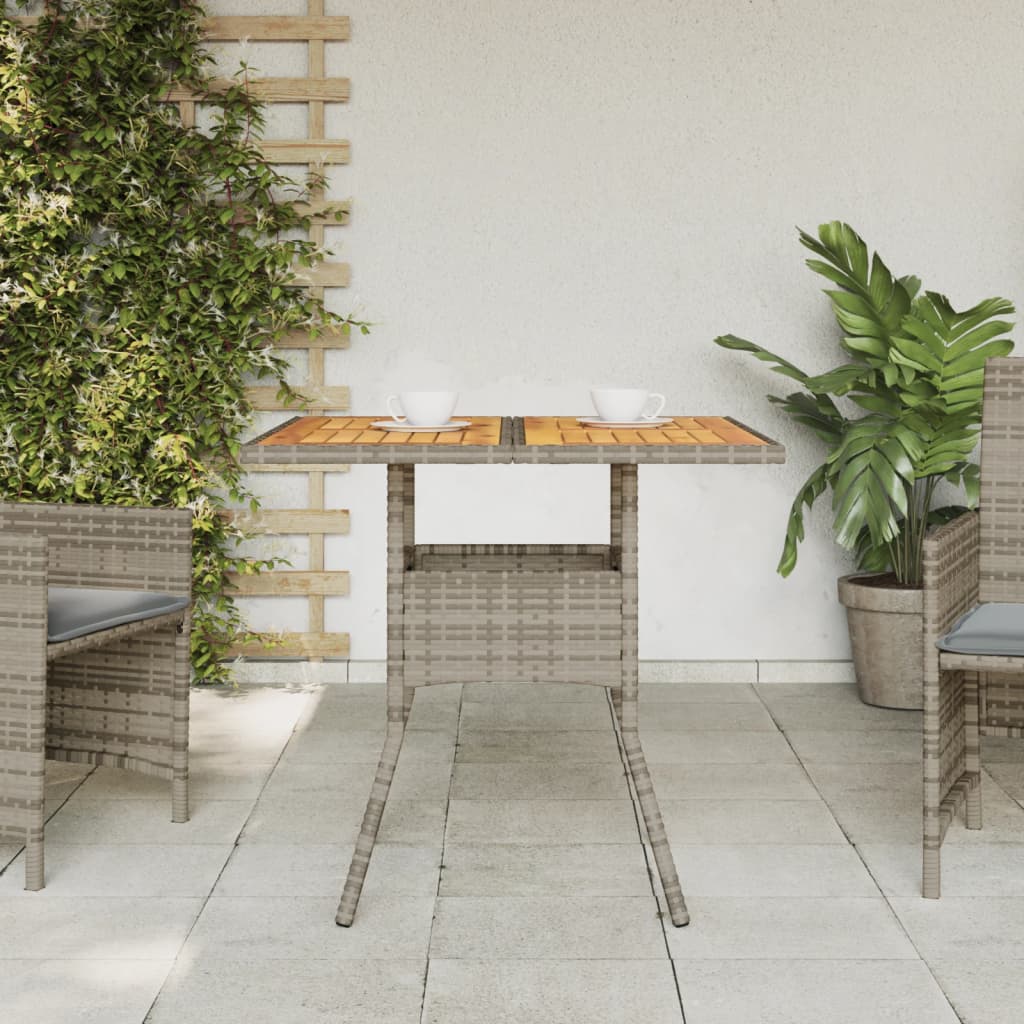 Garden Garden Garden Table Gray 80x80x75 cm