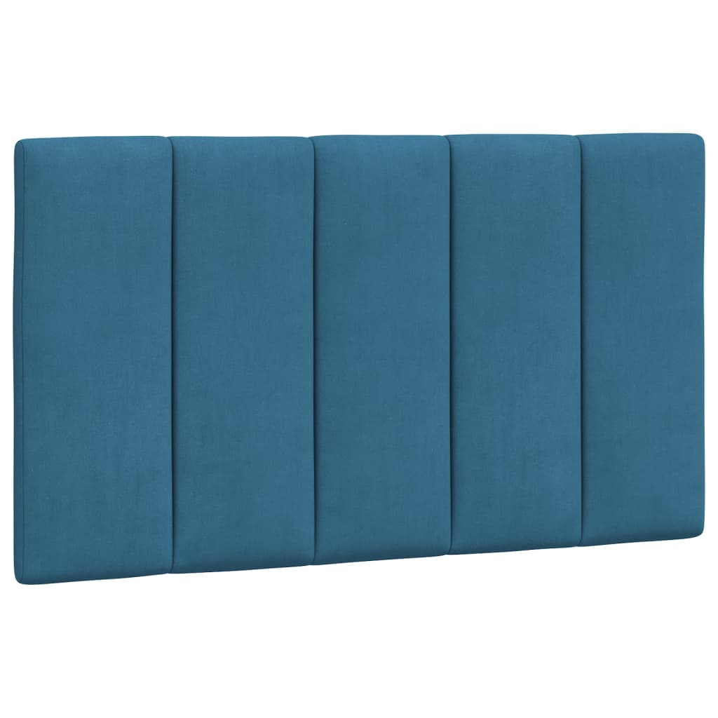 Cabecero de cama acolchado terciopelo azul 90 cm V0077 Vetonek