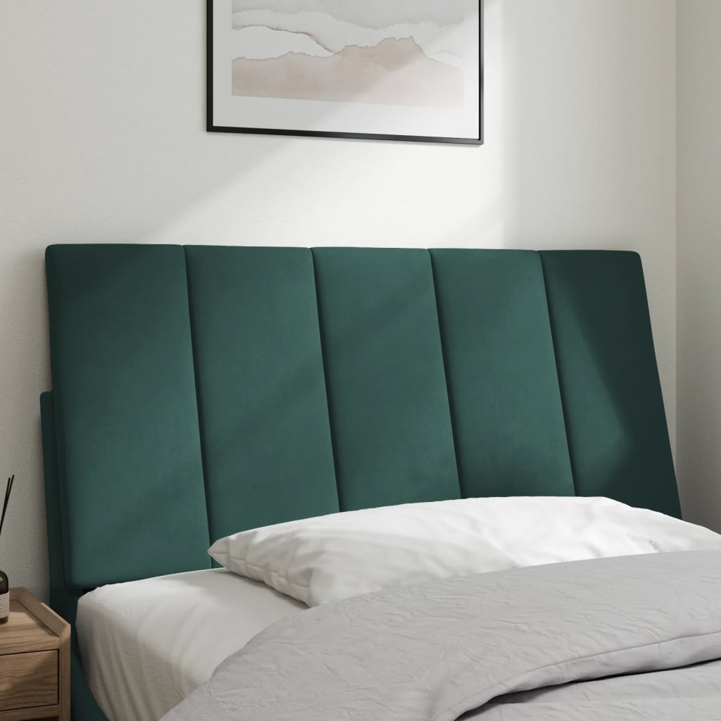 Cabecero de cama acolchado terciopelo verde oscuro 100 cm V0121 Vetonek