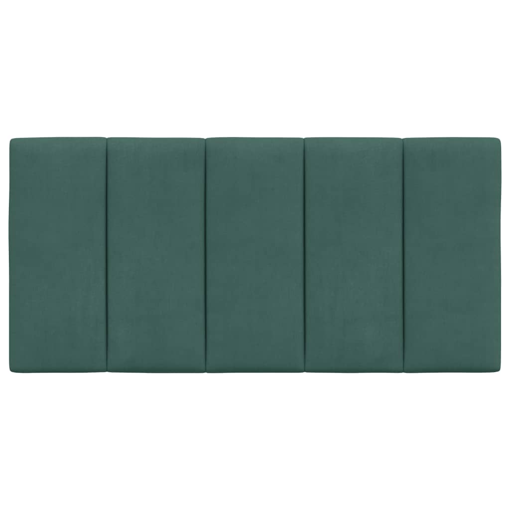 Cabecero de cama acolchado terciopelo verde oscuro 100 cm V0121 Vetonek