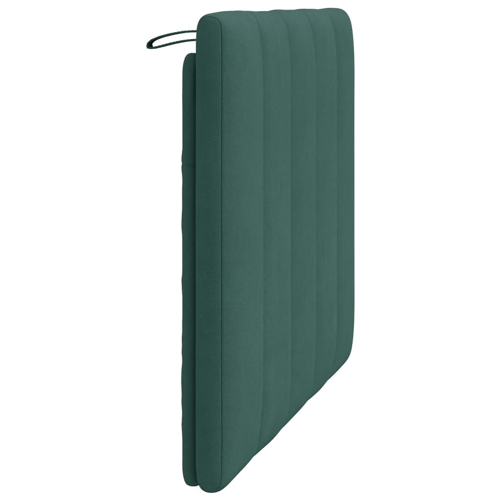 Cabecero de cama acolchado terciopelo verde oscuro 100 cm V0121 Vetonek