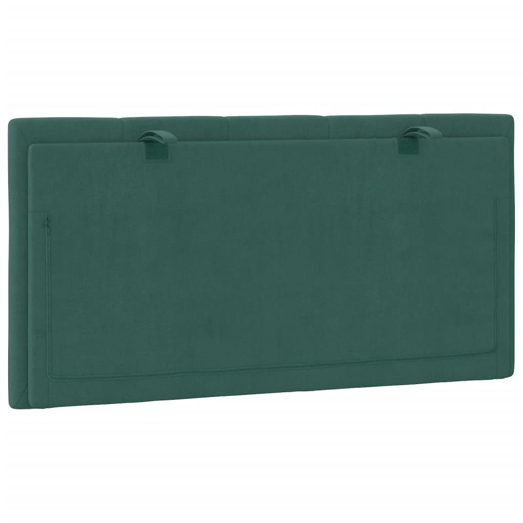 Cabecero de cama acolchado terciopelo verde oscuro 100 cm V0121 Vetonek