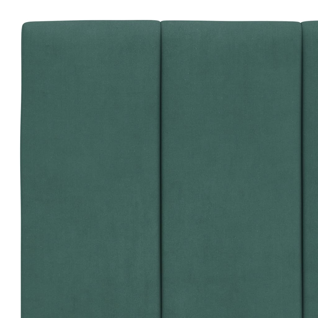 Cabecero de cama acolchado terciopelo verde oscuro 100 cm V0121 Vetonek