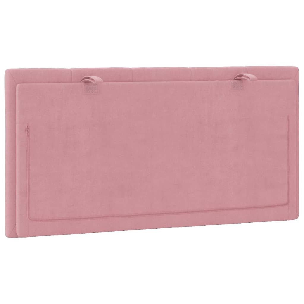 Cabecero de cama acolchado terciopelo rosa 100 cm V0145 Vetonek