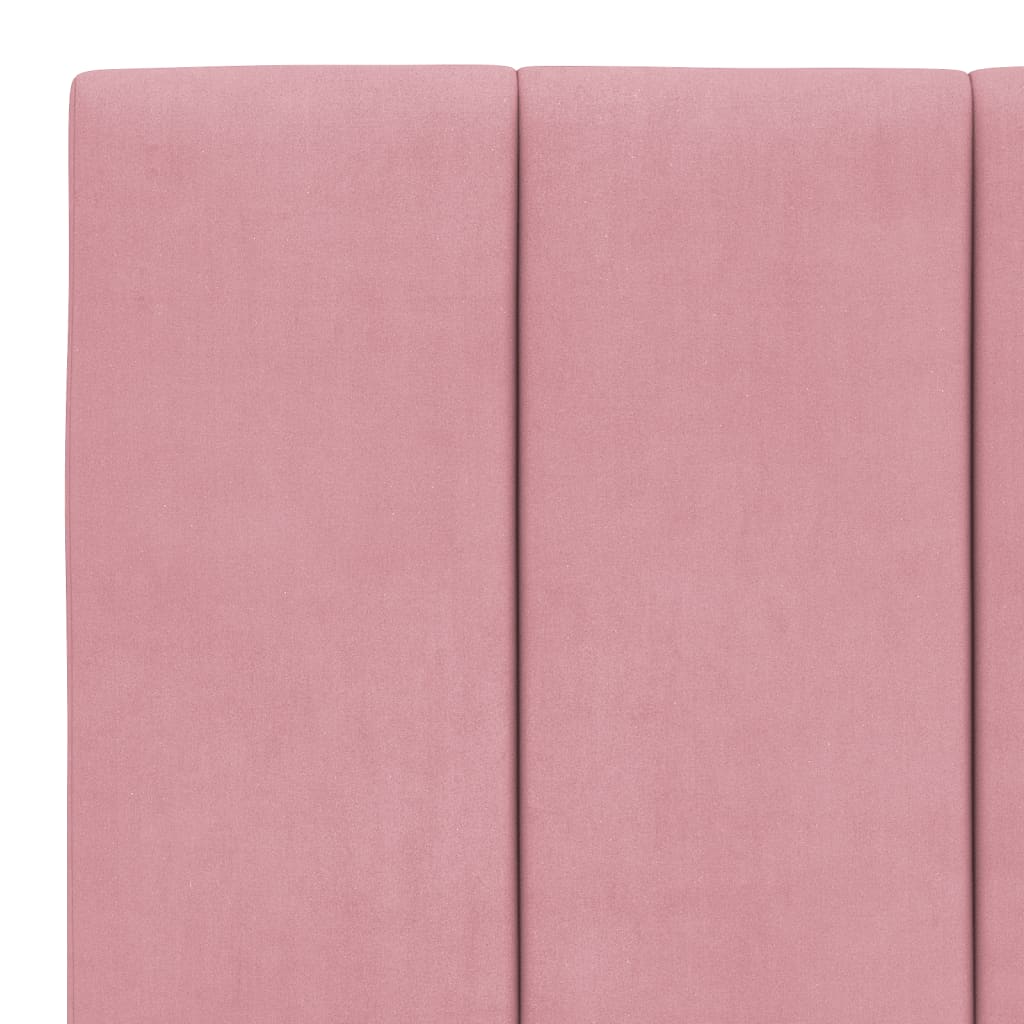 Cabecero de cama acolchado terciopelo rosa 100 cm V0145 Vetonek