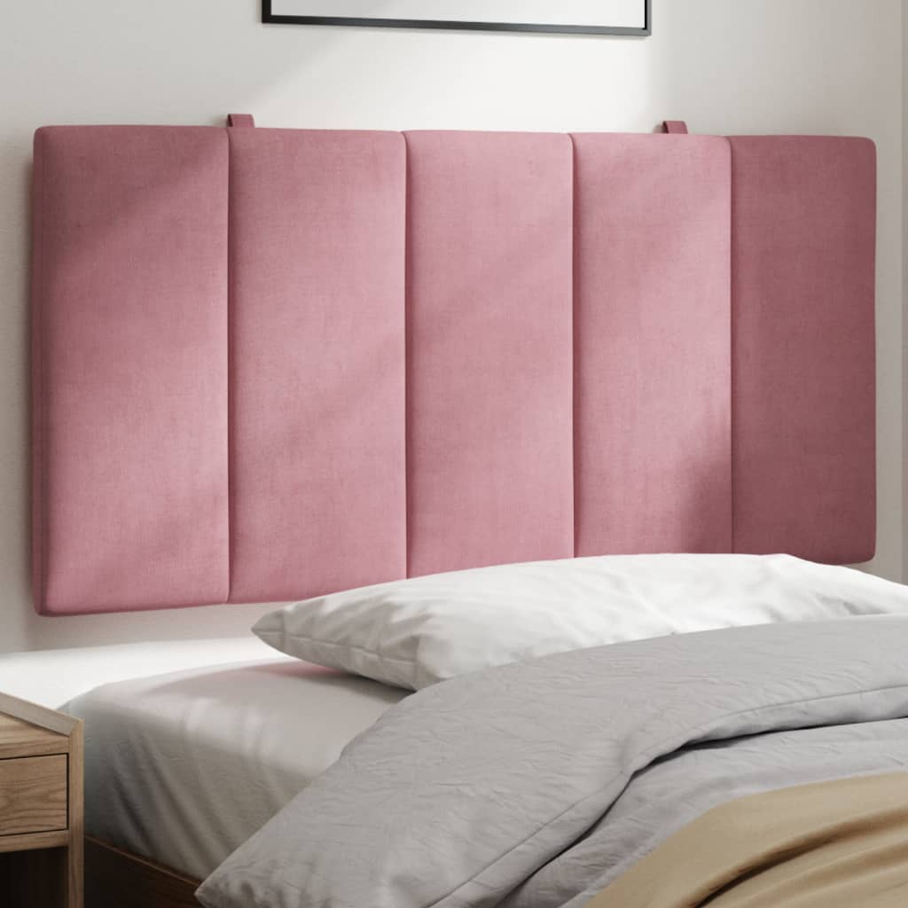 Cabecero de cama acolchado terciopelo rosa 100 cm V0145 Vetonek