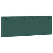 Cabecero de cama acolchado terciopelo verde oscuro 140 cm V0268 Vetonek