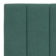 Cabecero de cama acolchado terciopelo verde oscuro 140 cm V0268 Vetonek