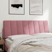 Cabecero de cama acolchado terciopelo rosa 140 cm V0282 Vetonek