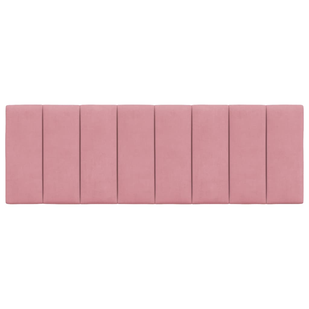 Cabecero de cama acolchado terciopelo rosa 140 cm V0282 Vetonek