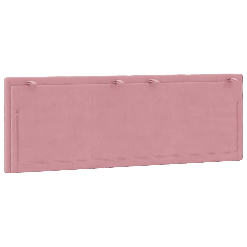 Cabecero de cama acolchado terciopelo rosa 140 cm V0282 Vetonek