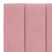 Cabecero de cama acolchado terciopelo rosa 140 cm V0282 Vetonek