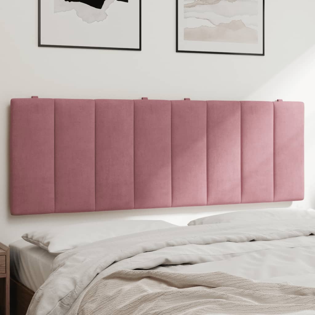 Cabecero de cama acolchado terciopelo rosa 140 cm V0282 Vetonek