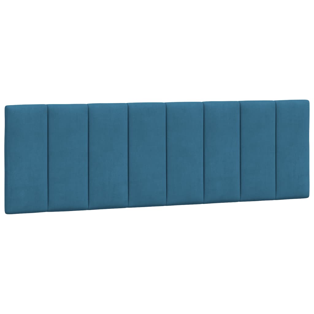 Cabecero de cama acolchado terciopelo azul 160 cm V0336 Vetonek