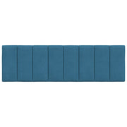 Cabecero de cama acolchado terciopelo azul 160 cm V0336 Vetonek