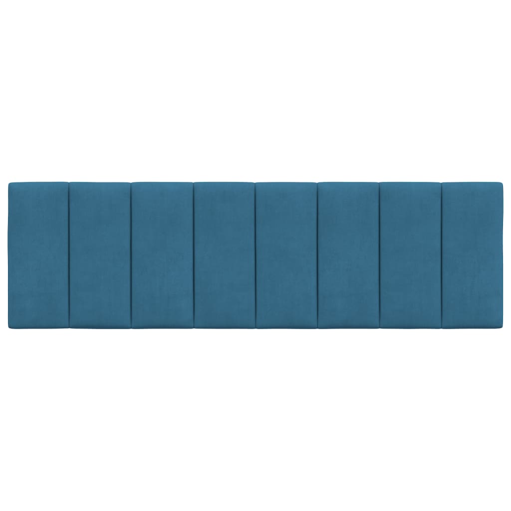 Cabecero de cama acolchado terciopelo azul 160 cm V0336 Vetonek