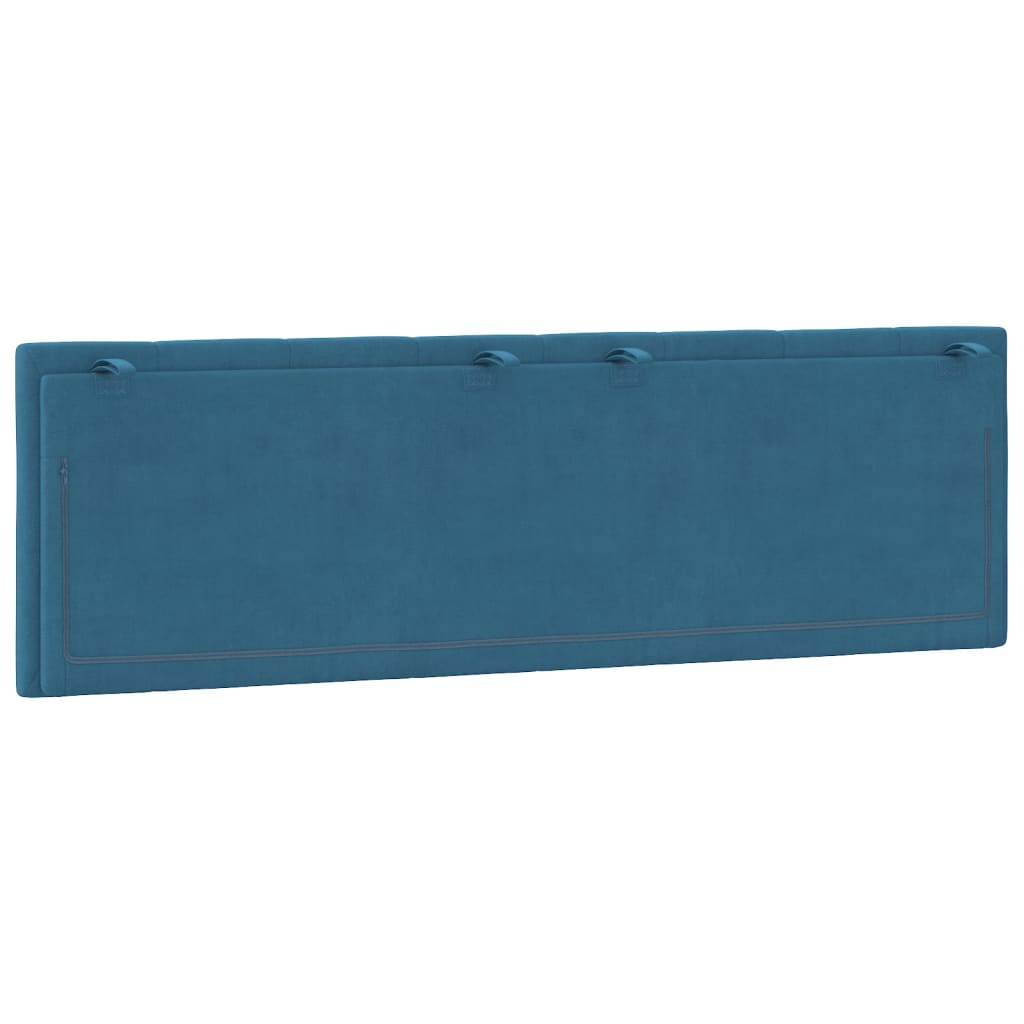 Cabecero de cama acolchado terciopelo azul 160 cm V0336 Vetonek