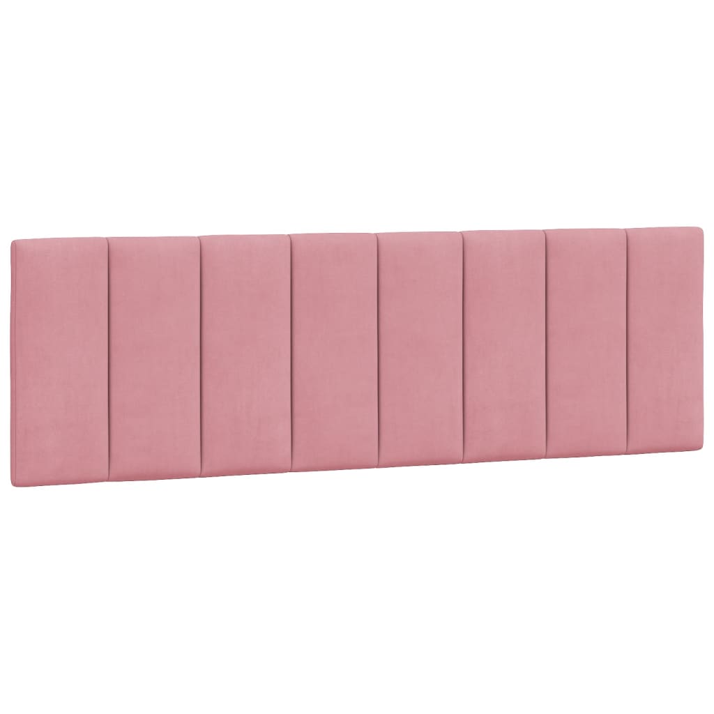Cabecero de cama acolchado terciopelo rosa 160 cm V0343 Vetonek