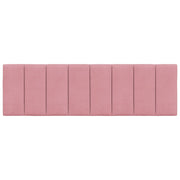 Cabecero de cama acolchado terciopelo rosa 160 cm V0343 Vetonek