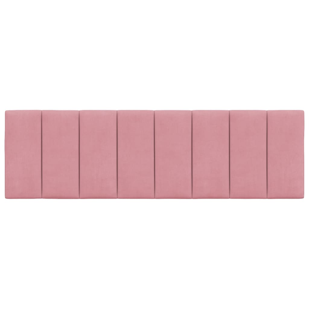 Cabecero de cama acolchado terciopelo rosa 160 cm V0343 Vetonek