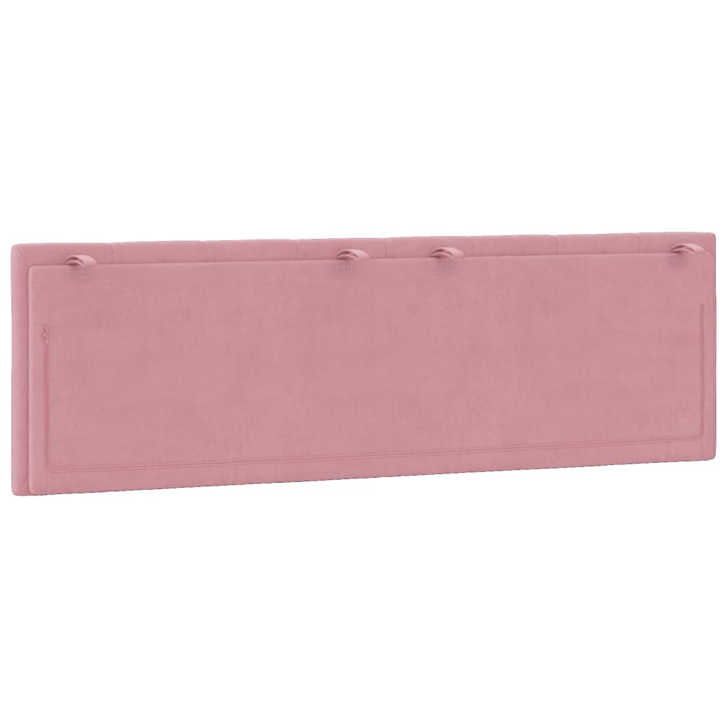 Cabecero de cama acolchado terciopelo rosa 160 cm V0343 Vetonek