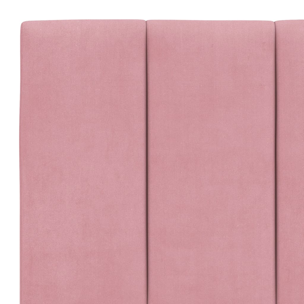 Cabecero de cama acolchado terciopelo rosa 160 cm V0343 Vetonek