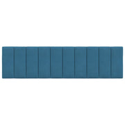 Cabecero de cama acolchado terciopelo azul 180 cm V0398 Vetonek