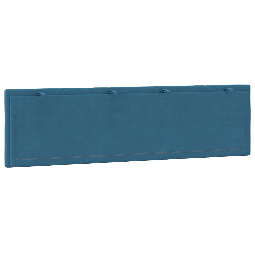 Cabecero de cama acolchado terciopelo azul 180 cm V0398 Vetonek