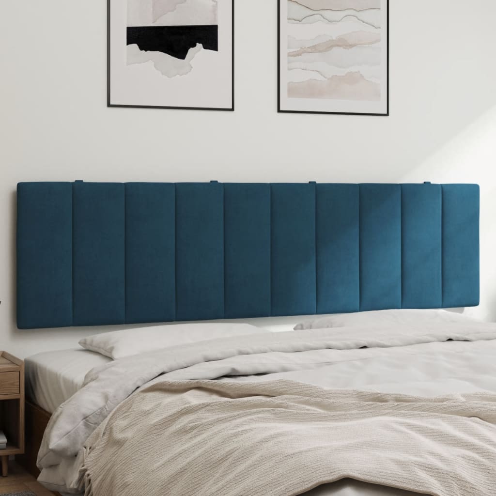 Cabecero de cama acolchado terciopelo azul 180 cm V0398 Vetonek