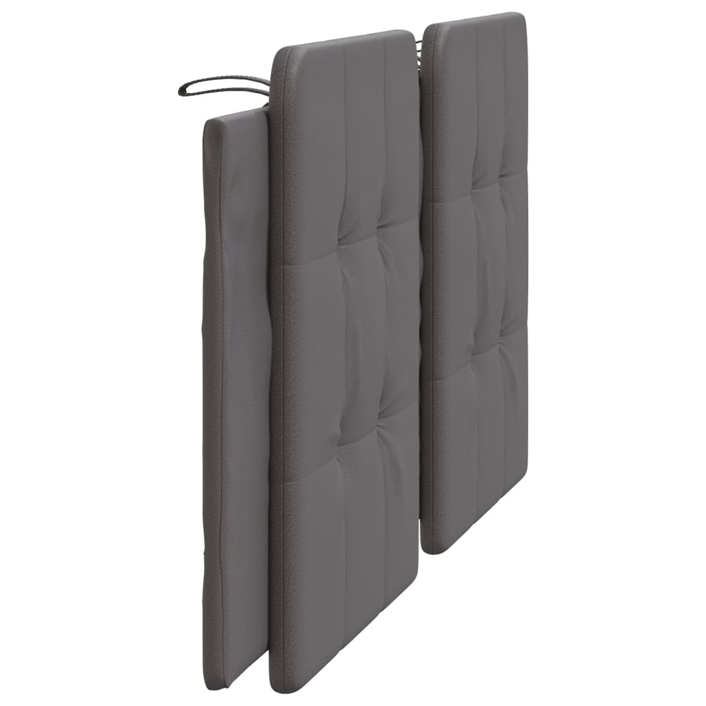 Cabecero de cama acolchado cuero sintético gris 180 cm V2309 Vetonek