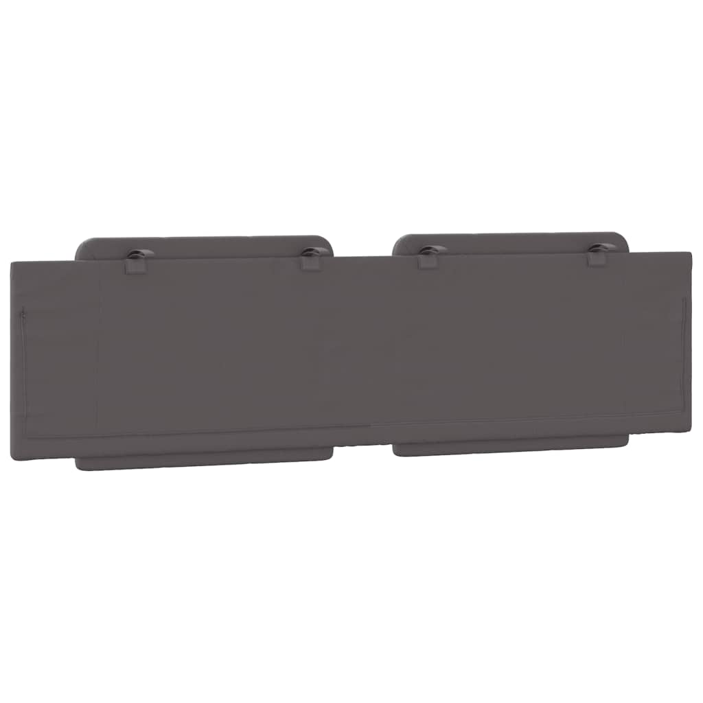 Cabecero de cama acolchado cuero sintético gris 180 cm V2309 Vetonek