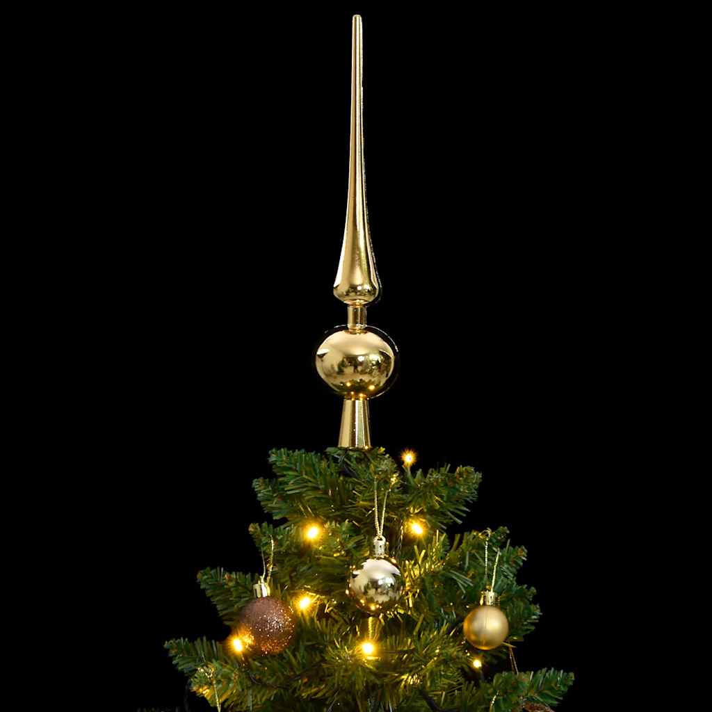 Árbol de Navidad artificial con bisagras 150 LED y bolas 150 cm V8219 Vetonek
