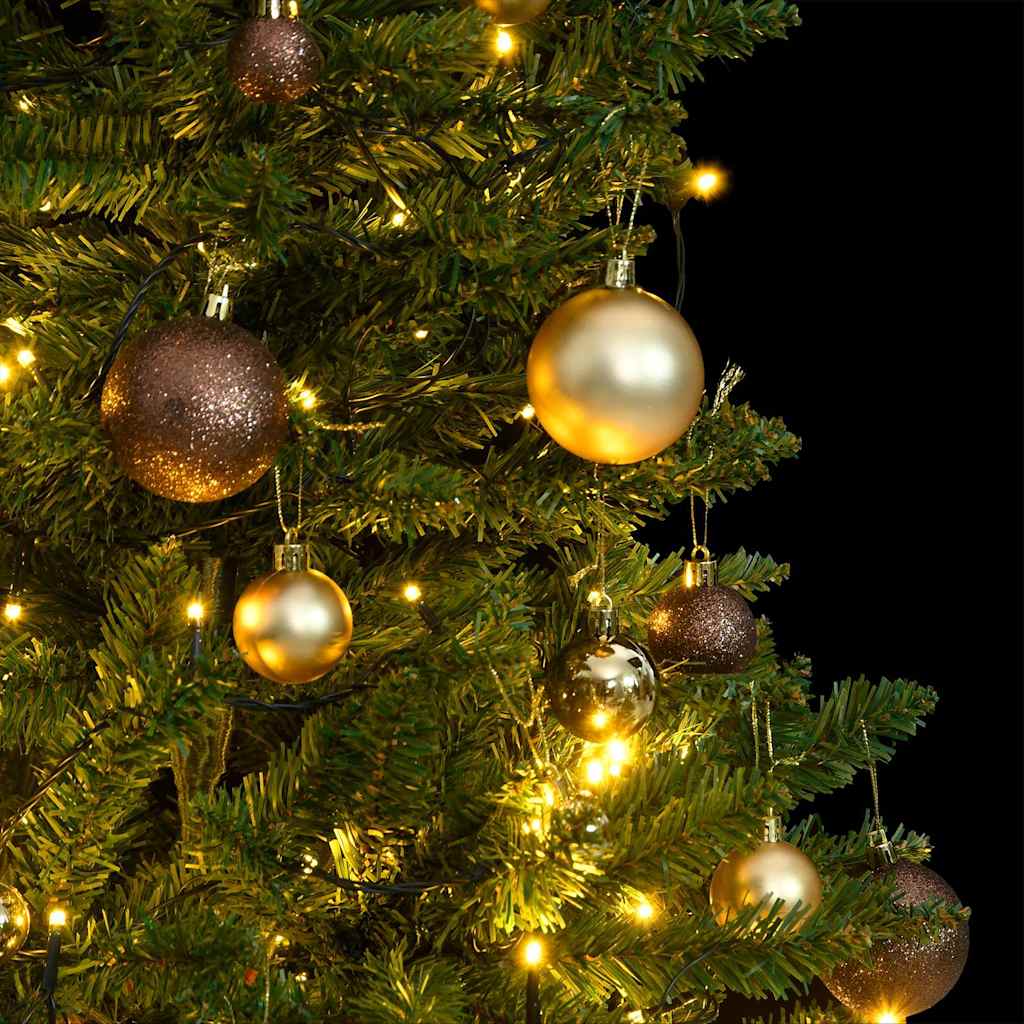 Árbol de Navidad artificial con bisagras 150 LED y bolas 150 cm V8219 Vetonek