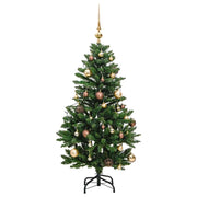 Árbol de Navidad artificial con bisagras 150 LED y bolas 150 cm V8219 Vetonek