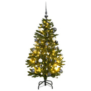Árbol de Navidad artificial con bisagras 150 LED y bolas 150 cm V8370 Vetonek