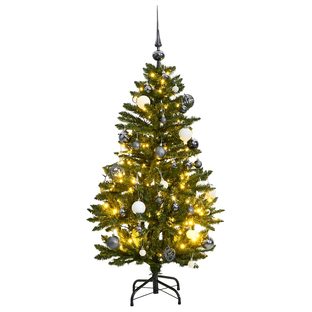 Árbol de Navidad artificial con bisagras 150 LED y bolas 150 cm V8370 Vetonek