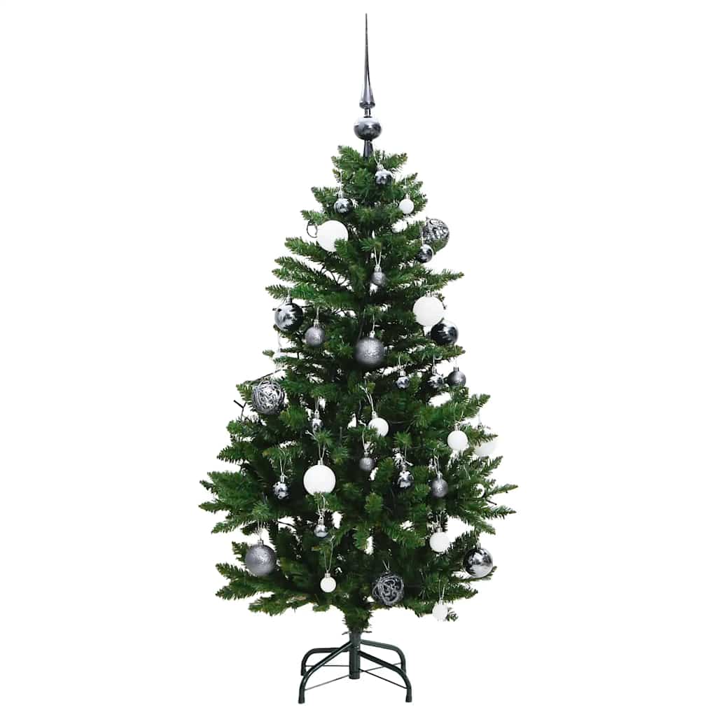 Árbol de Navidad artificial con bisagras 150 LED y bolas 150 cm V8370 Vetonek