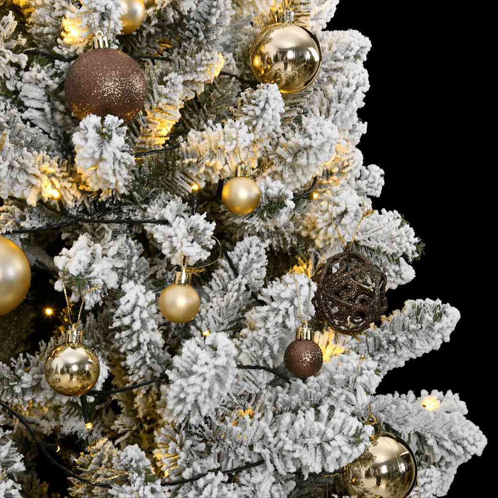 Árbol de navidad artificial con bisagras 300 led y bolas 270 cm v8769 - Vetonek